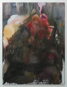 untitled (2012), mixed media on canvas, 190 x 145 cm