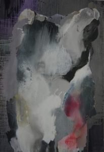 untitled (2011), mixed media on canvas, 197,5 x 133,5 cm