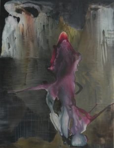 untitled (2011), mixed media on canvas, 199,5 x 144,5 cm