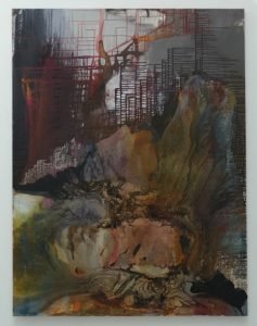 untitled (2012), mixed media on canvas, 190 x 145 cm